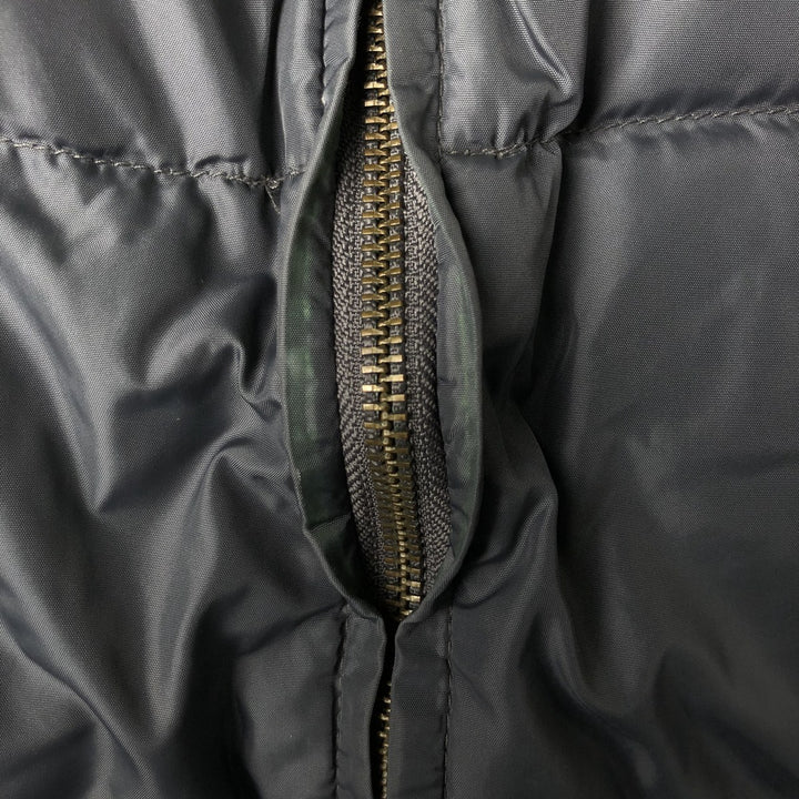 Vintage 80s-90'S Eddie Bauer black tag goose down vest, men's size M Nylon gray type Vintage Second Hand