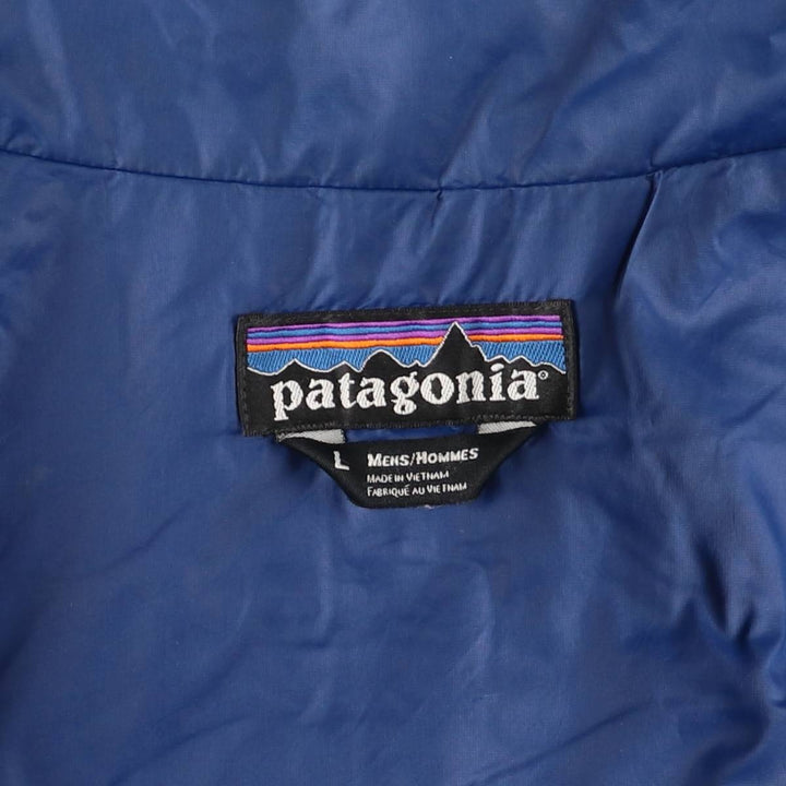 2000'S Patagonia Micro Puff Vest 83997F0, Men's Size L polyester blue type Vintage Second Hand