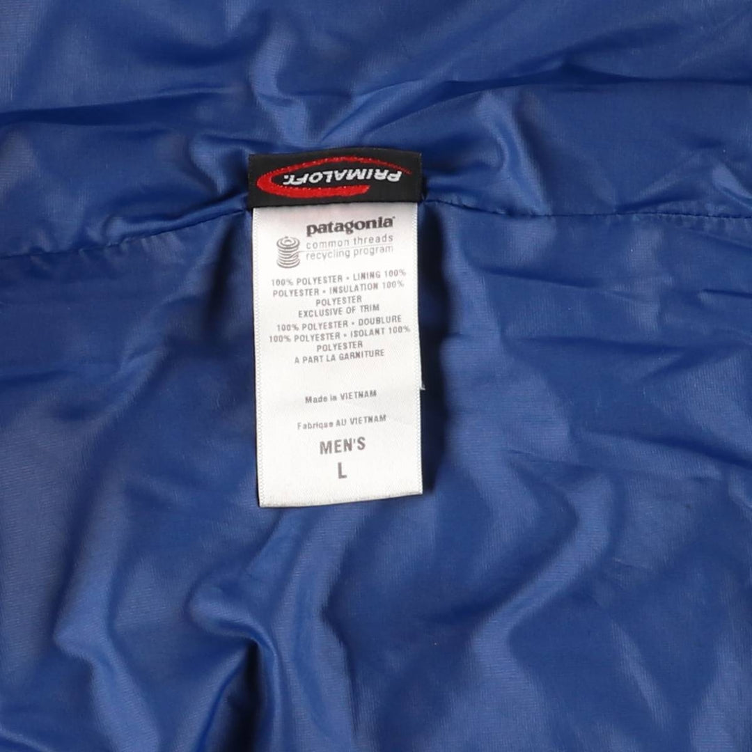 2000'S Patagonia Micro Puff Vest 83997F0, Men's Size L polyester blue type Vintage Second Hand
