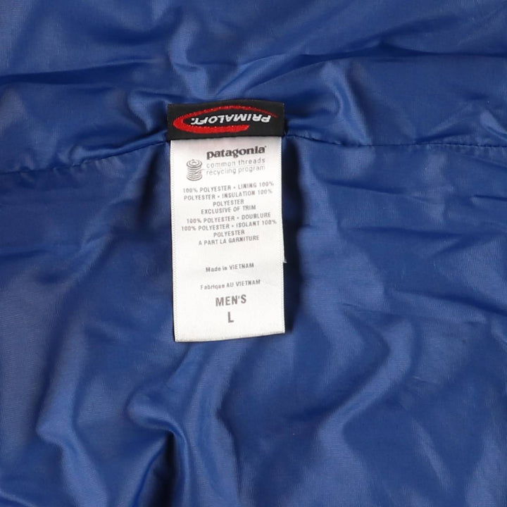 2000'S Patagonia Micro Puff Vest 83997F0, Men's Size L polyester blue type Vintage Second Hand