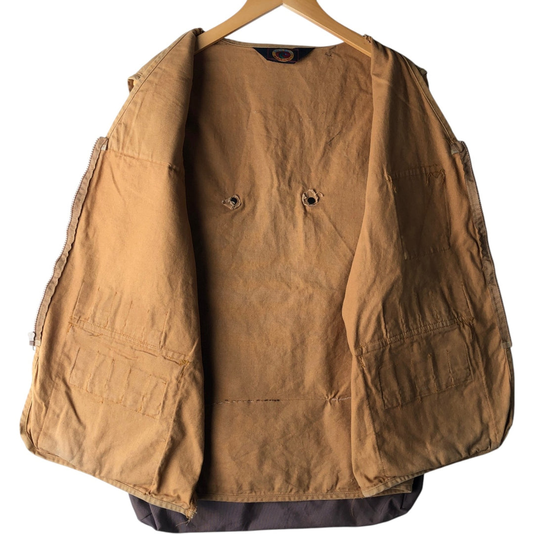 Vintage 70s-80'S Red Head Blue Bill Duck Hunting Vest, Men's Size L unclear brown type Vintage Second Hand