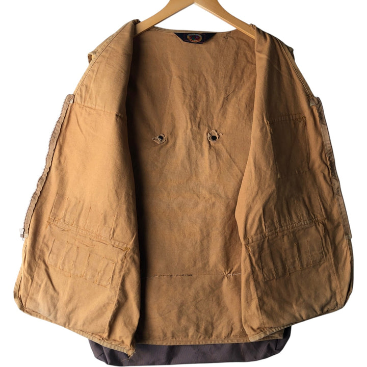 Vintage 70s-80'S Red Head Blue Bill Duck Hunting Vest, Men's Size L unclear brown type Vintage Second Hand