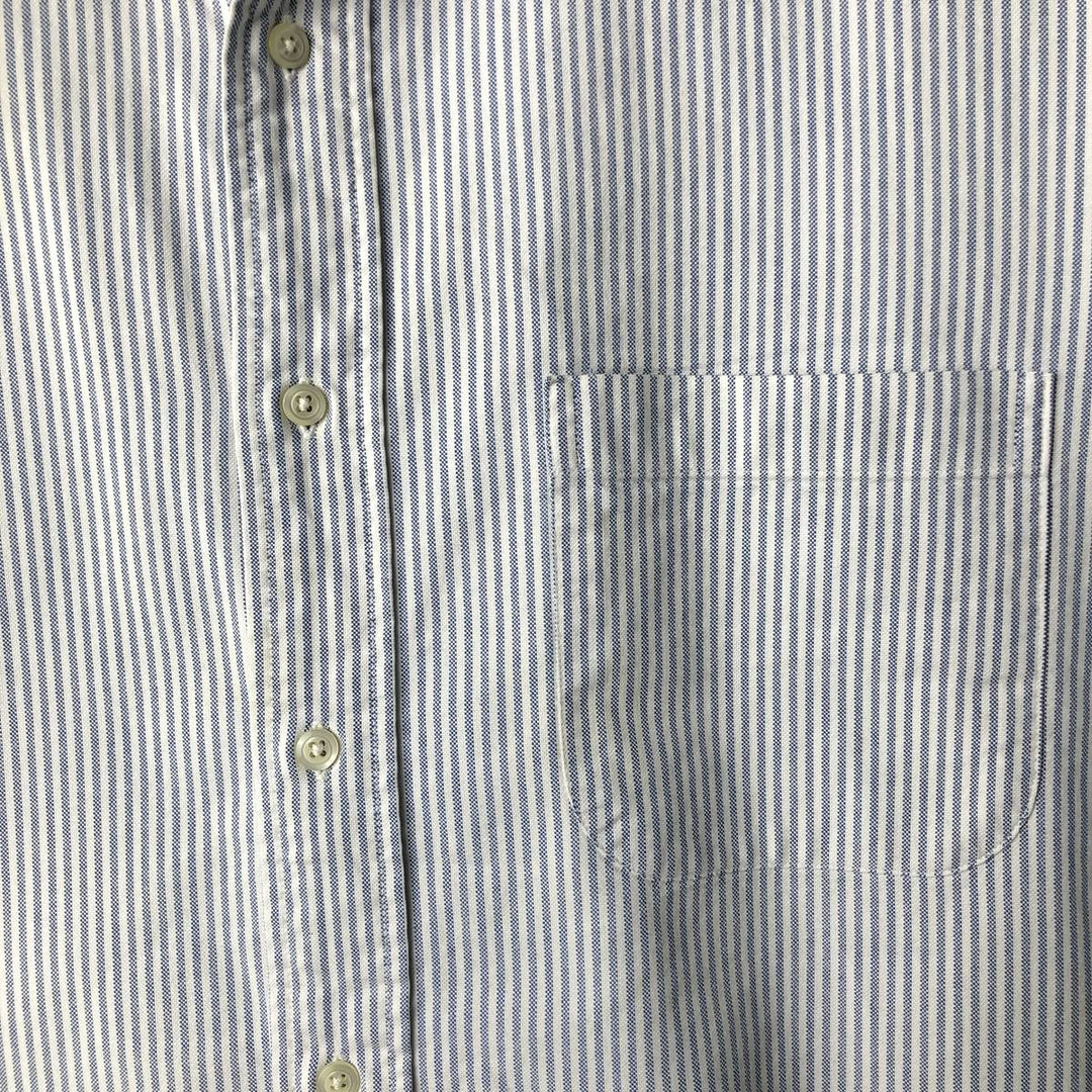 Brooks Brothers Long Sleeve Button-Down Striped Shirt Made in USA Men's Size L cotton white type Vintage Second Hand