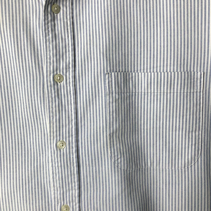 Brooks Brothers Long Sleeve Button-Down Striped Shirt Made in USA Men's Size L cotton white type Vintage Second Hand