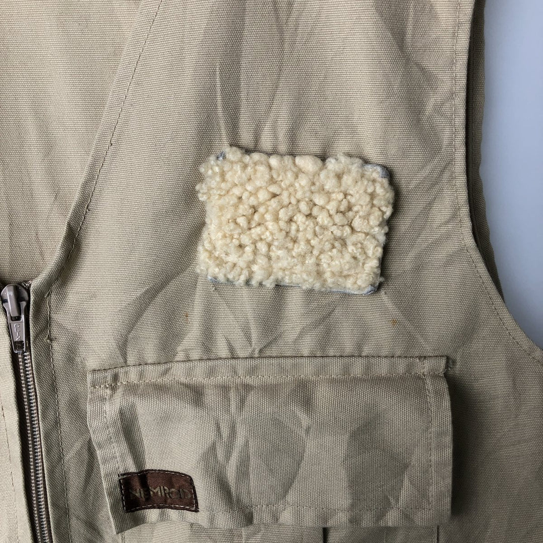 NEMROD Fishing Vest Men's Size L unclear Beige type Vintage Second Hand