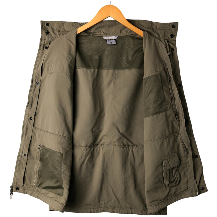 2000'S Columbia Titanium Fishing Vest, Men's XL Nylon Khaki type sage green Vintage Second Hand