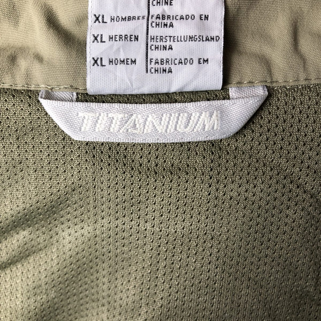 2000'S Columbia Titanium Fishing Vest, Men's XL Nylon Khaki type sage green Vintage Second Hand