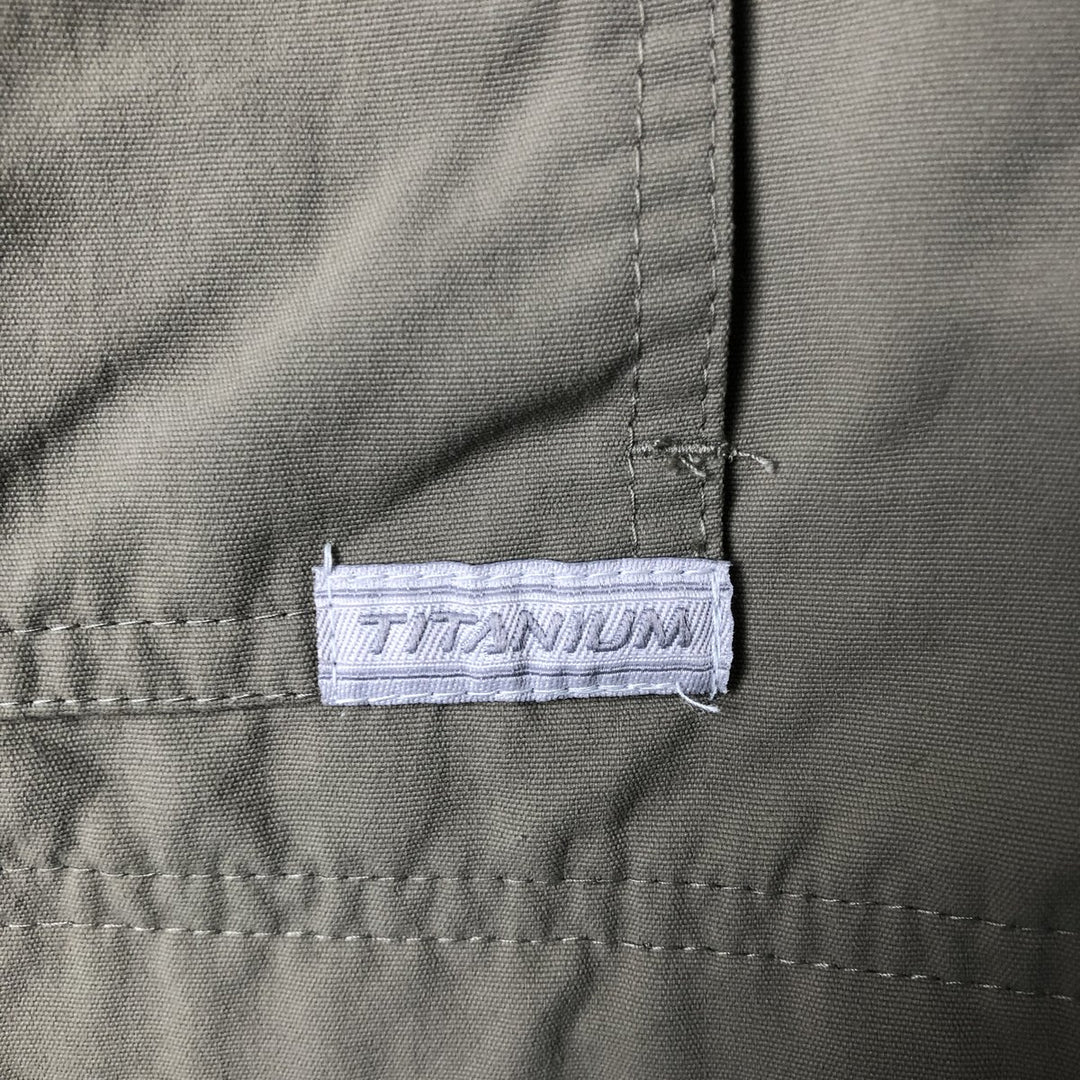 2000'S Columbia Titanium Fishing Vest, Men's XL Nylon Khaki type sage green Vintage Second Hand