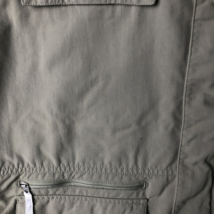 2000'S Columbia Titanium Fishing Vest, Men's XL Nylon Khaki type sage green Vintage Second Hand