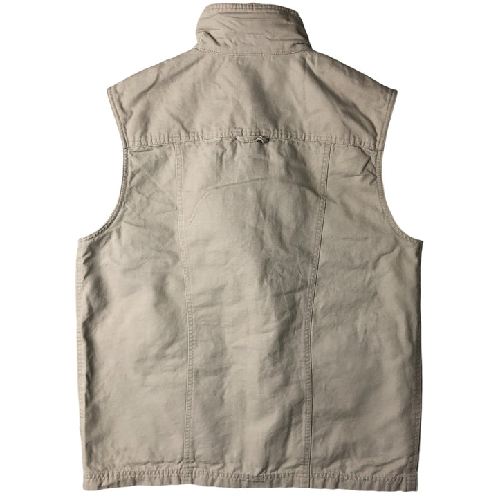 2000'S Columbia Fishing Vest, Men's Size Medium cotton ivory Vintage Second Hand