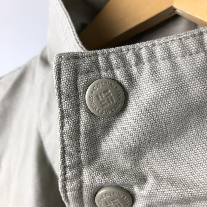 2000'S Columbia Fishing Vest, Men's Size Medium cotton ivory Vintage Second Hand