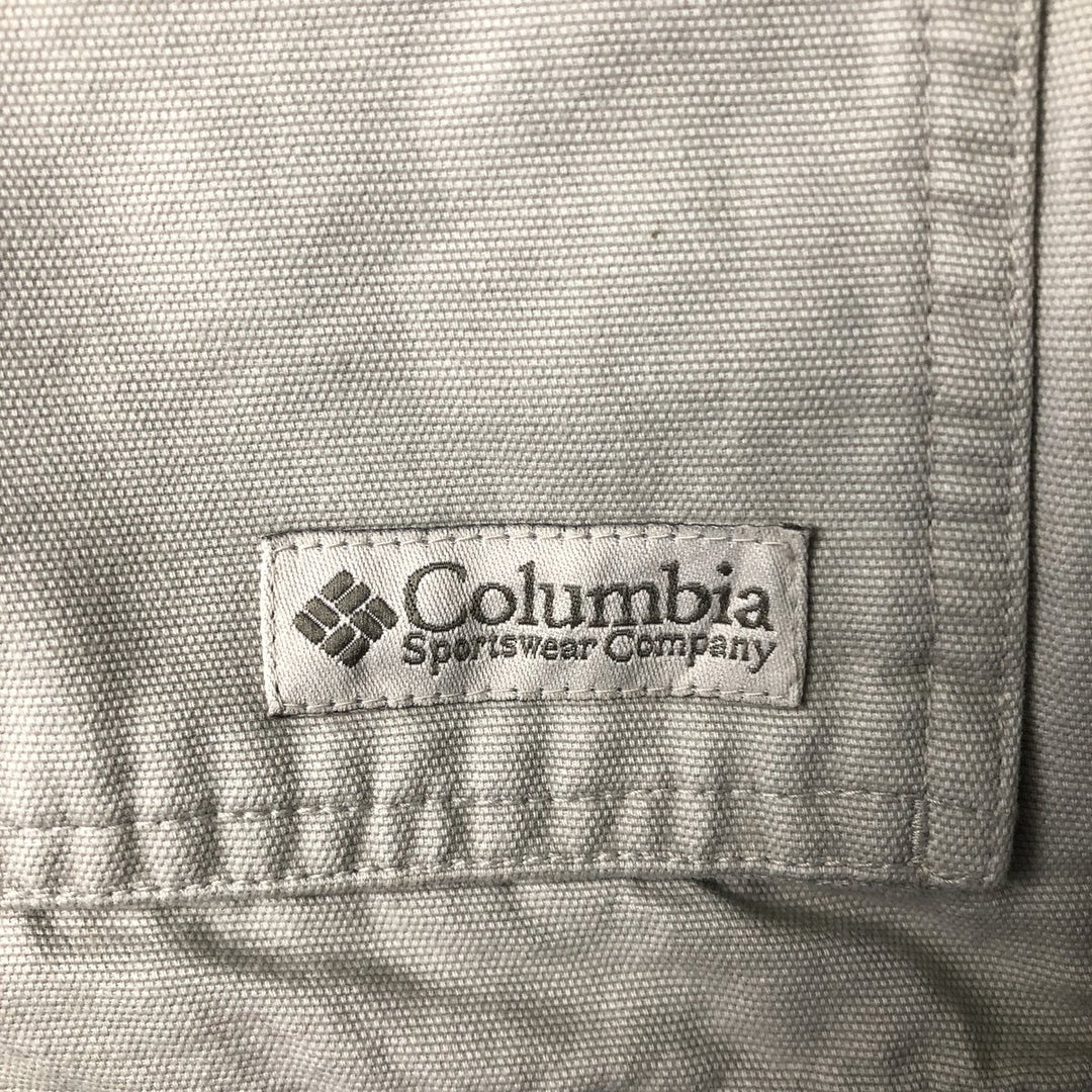 2000'S Columbia Fishing Vest, Men's Size Medium cotton ivory Vintage Second Hand