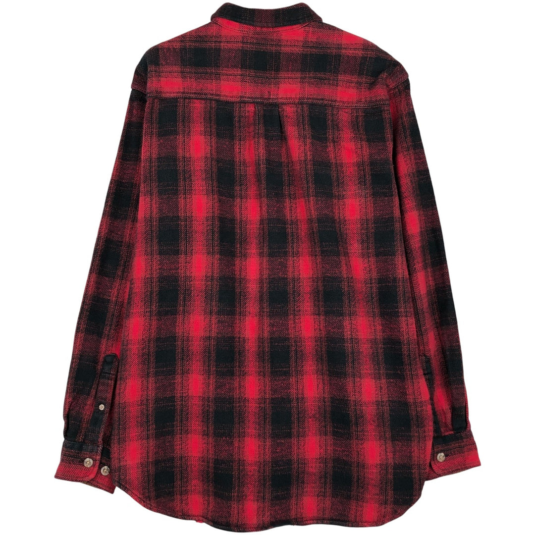 90s-00'S Vintage Field and Stream Long Sleeve Heavy Flannel Check Shirt, Men's Size XL cotton red type Vintage Second Hand