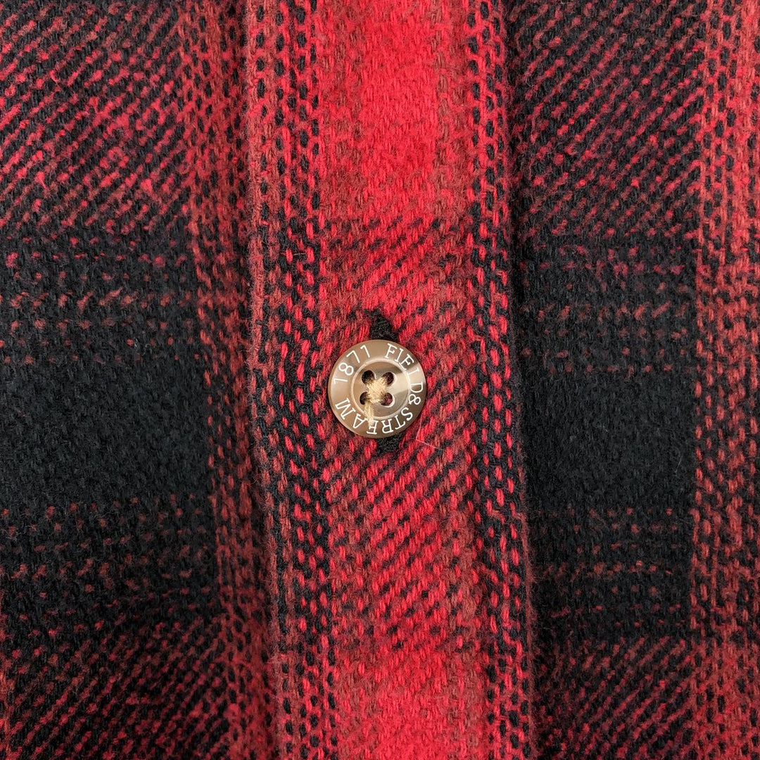 90s-00'S Vintage Field and Stream Long Sleeve Heavy Flannel Check Shirt, Men's Size XL cotton red type Vintage Second Hand