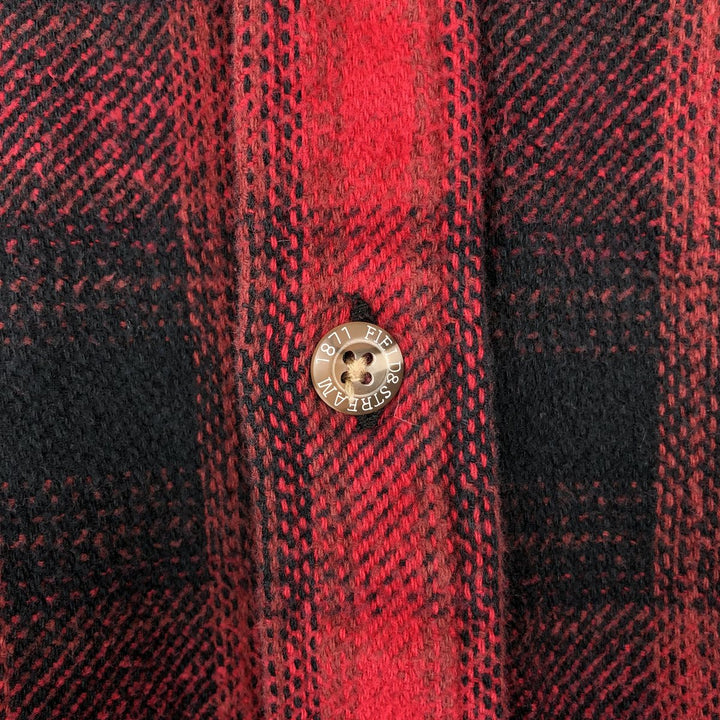90s-00'S Vintage Field and Stream Long Sleeve Heavy Flannel Check Shirt, Men's Size XL cotton red type Vintage Second Hand