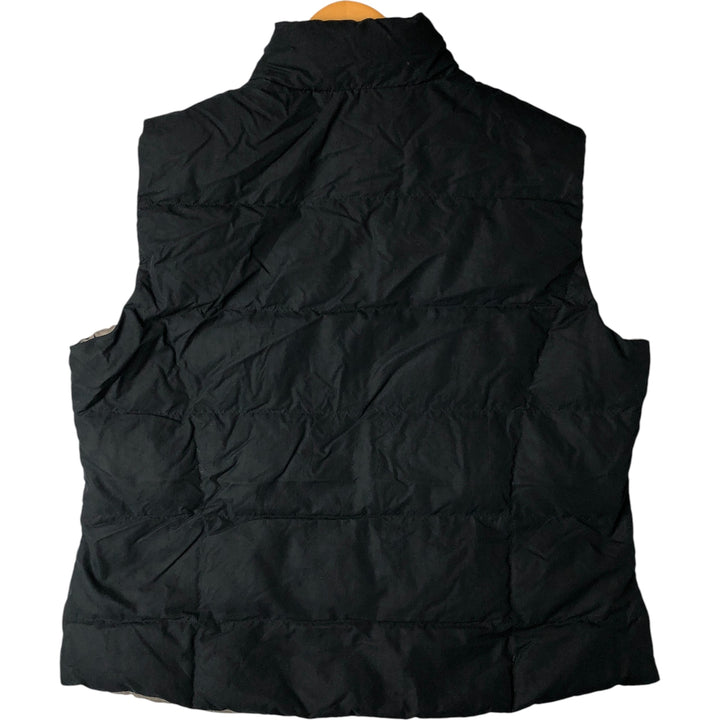 Eddie Bauer Goose Down Vest, Men's XL Size polyester black type Vintage Second Hand