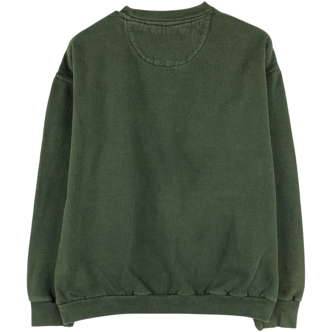 Ralph Lauren CHAPS logo sweatshirt, men's size S cotton Khaki type sage green Vintage Second Hand
