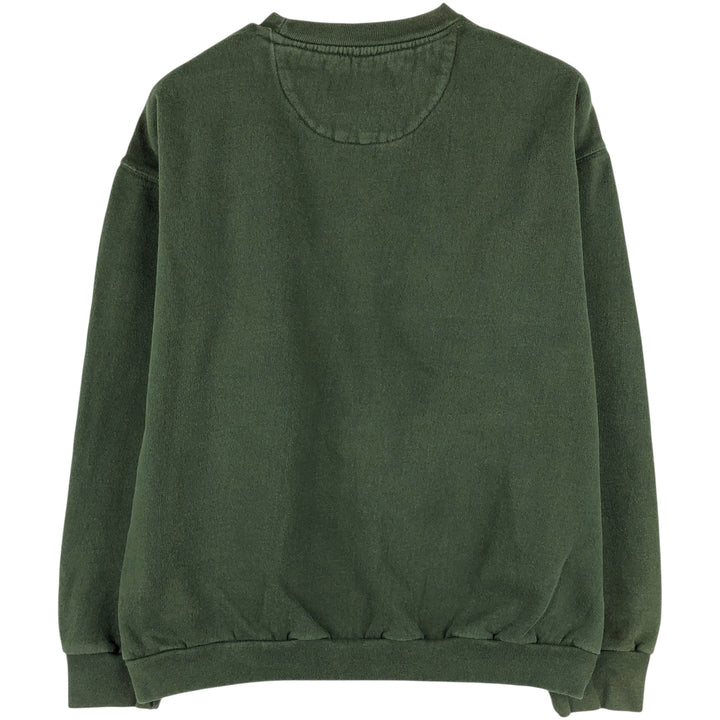 Ralph Lauren CHAPS logo sweatshirt, men's size S cotton Khaki type sage green Vintage Second Hand