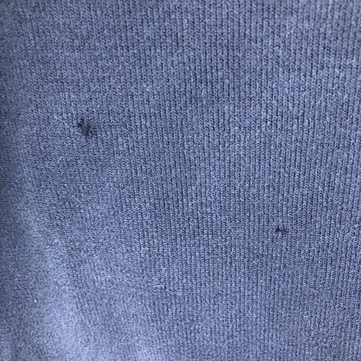 Ralph Lauren POLO by Ralph Lauren V-neck one-point logo sweatshirt, sweatshirt, men's XL size cotton navy blue type Vintage Second Hand