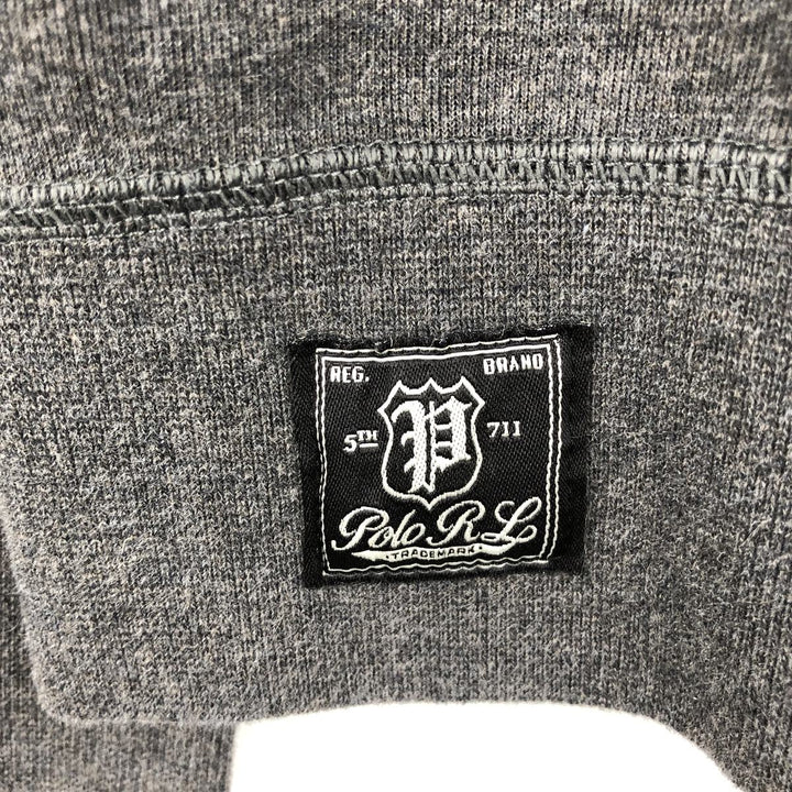 Ralph Lauren POLO RALPH LAUREN logo sweatshirt, men's size L polyester gray type Vintage Second Hand
