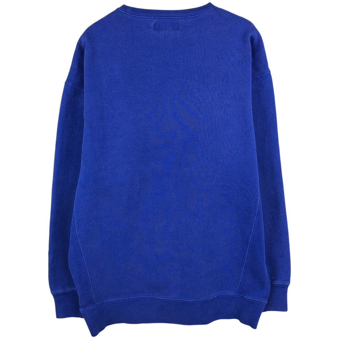 Ralph Lauren POLO by Ralph Lauren One Point Logo Sweatshirt Trainer Men's L size cotton blue type Vintage Second Hand