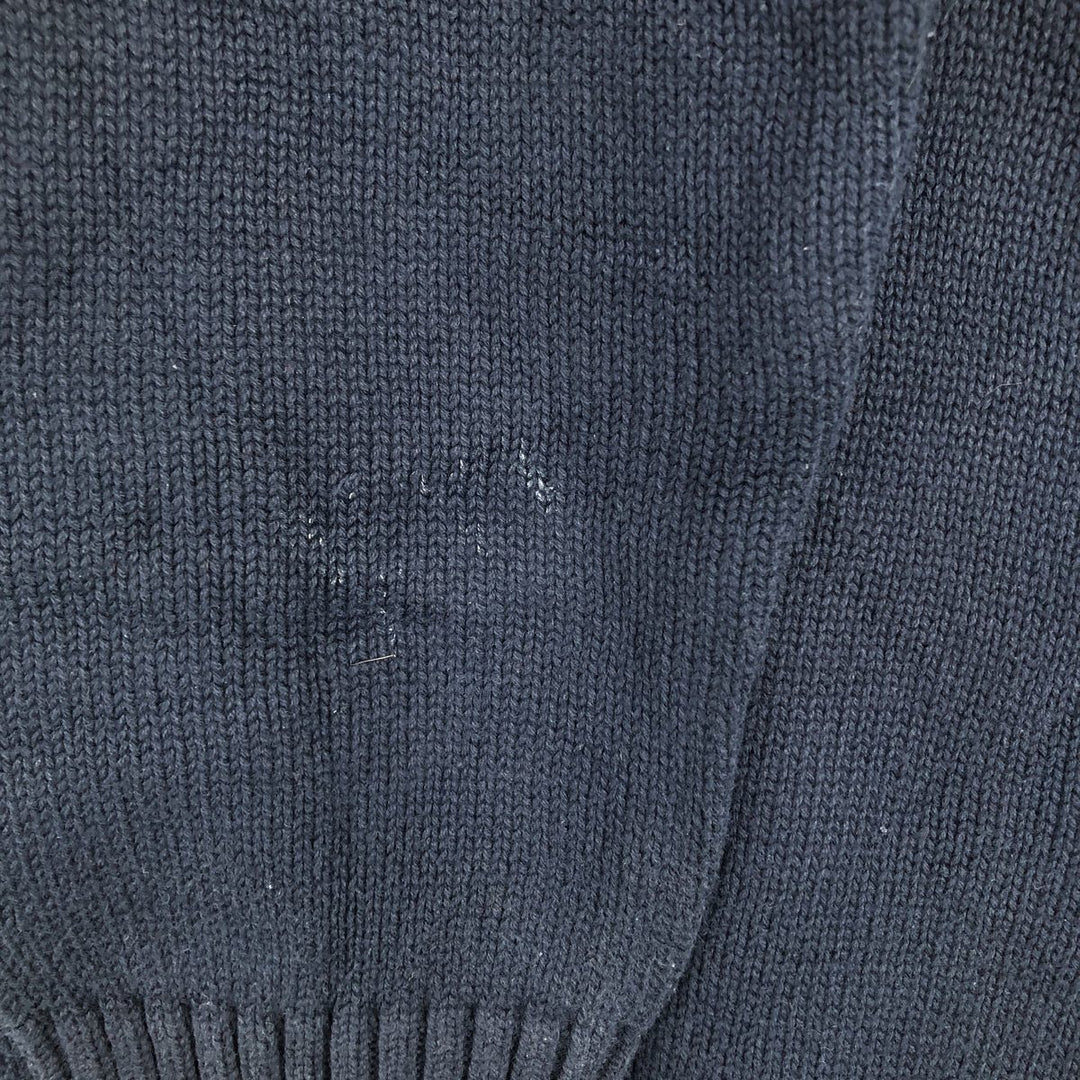 Tommy Hilfiger cotton knit sweater, men's size M cotton navy blue type Vintage Second Hand