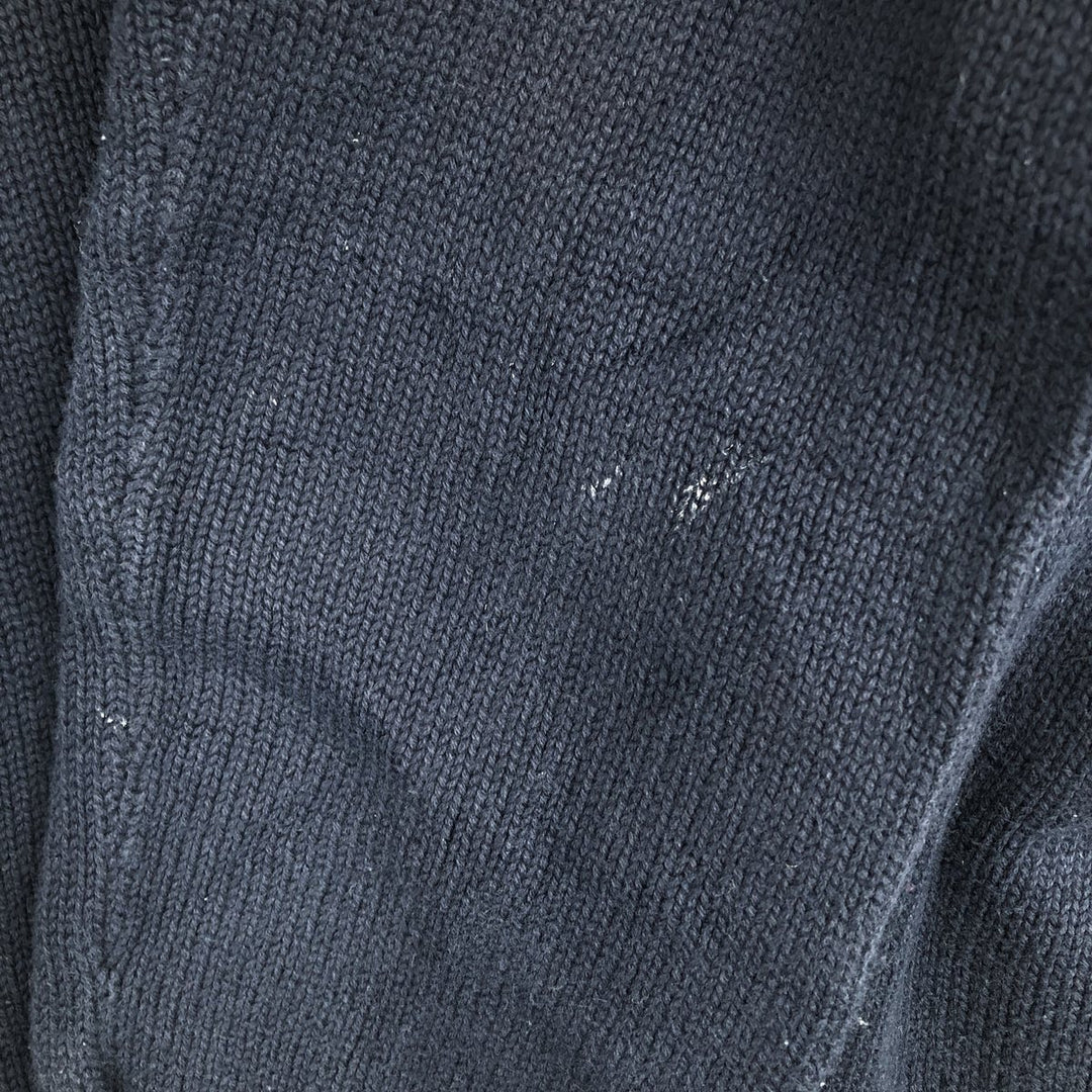 Tommy Hilfiger cotton knit sweater, men's size M cotton navy blue type Vintage Second Hand