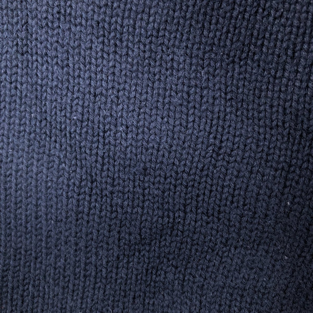 Tommy Hilfiger cotton knit sweater, men's size M cotton navy blue type Vintage Second Hand