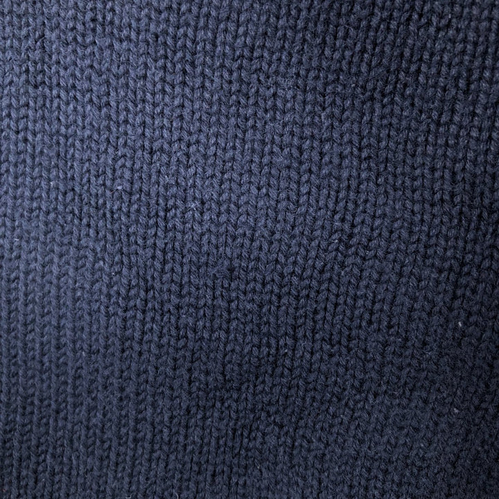Tommy Hilfiger cotton knit sweater, men's size M cotton navy blue type Vintage Second Hand