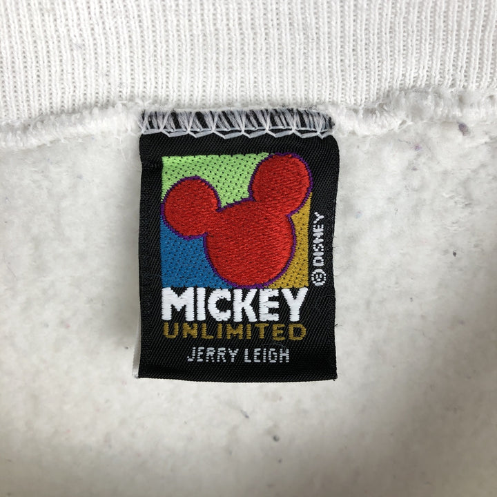Vintage 90'S MICKY UNLIMITED DISNEY Disney character sweatshirt, Made in USA, Men's XL cotton white type Vintage Second Hand