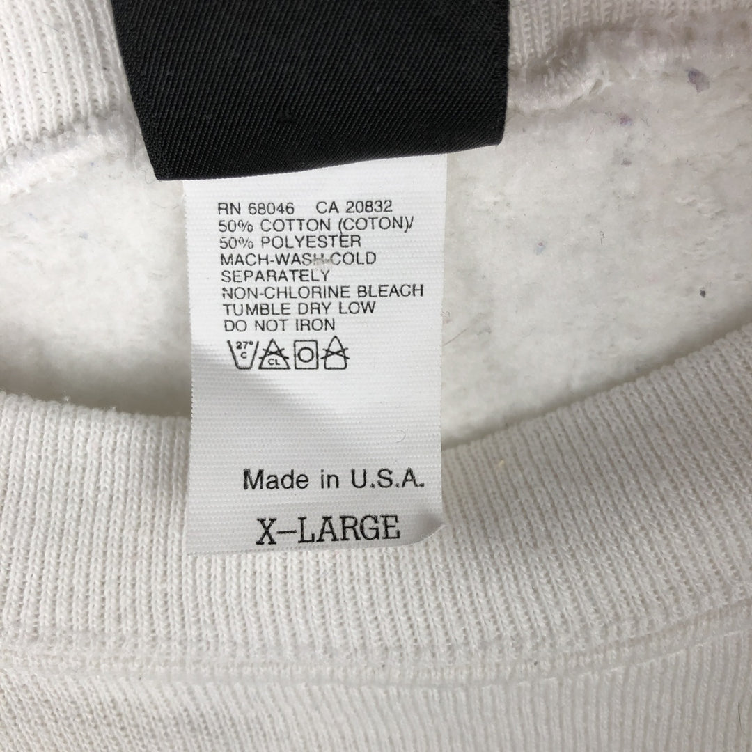 Vintage 90'S MICKY UNLIMITED DISNEY Disney character sweatshirt, Made in USA, Men's XL cotton white type Vintage Second Hand