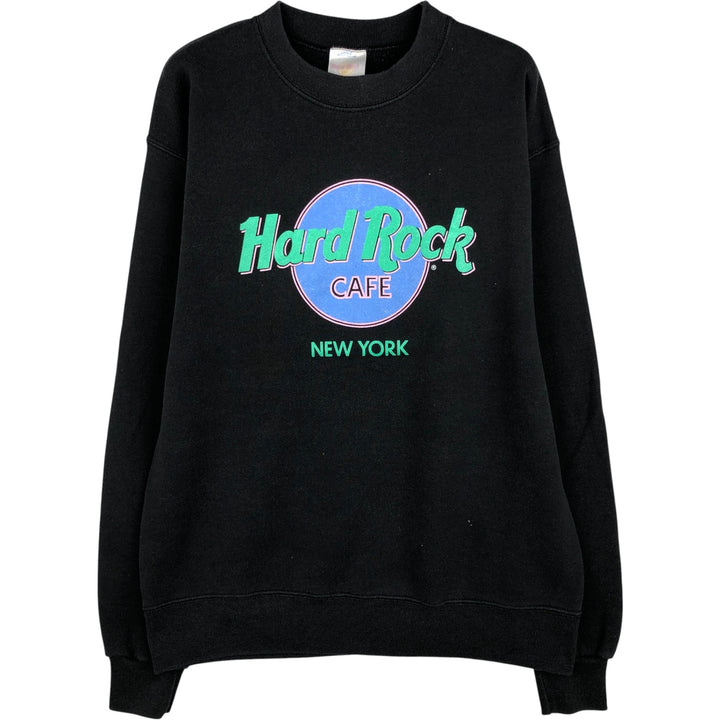 HARD ROCK CAFE Advertising Sweatshirt, Men's Size L cotton black type Vintage Second Hand