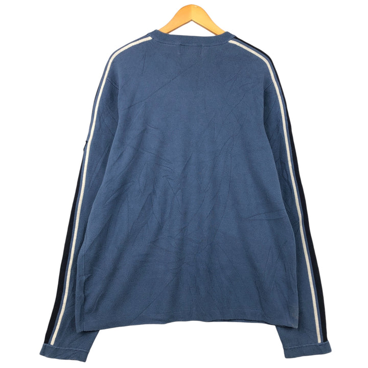 2000'S Eddie Bauer Cotton Knit Sweater, Men's Size XL cotton blue type Vintage Second Hand