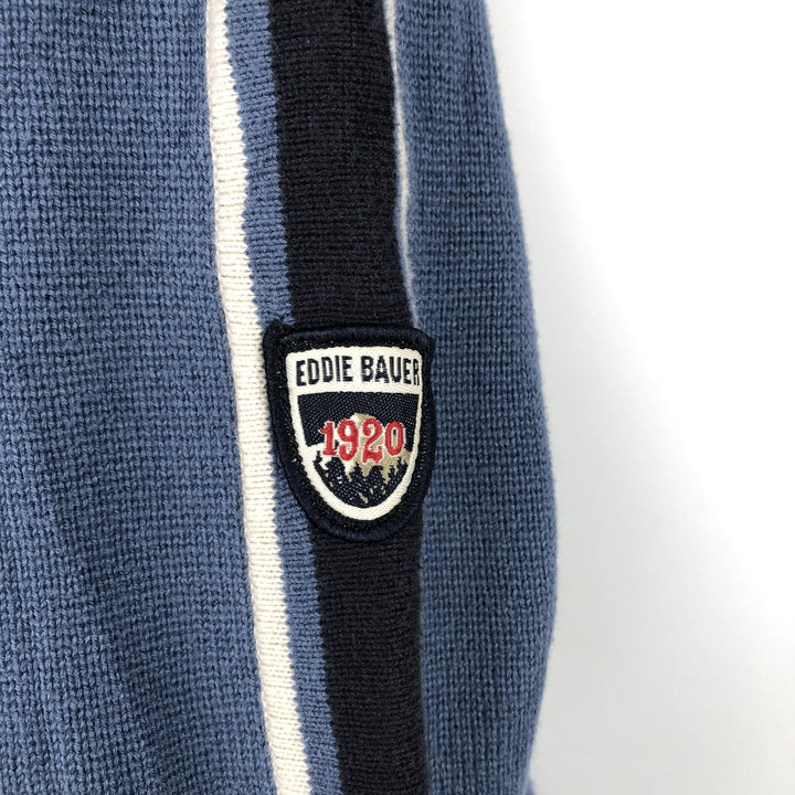 2000'S Eddie Bauer Cotton Knit Sweater, Men's Size XL cotton blue type Vintage Second Hand
