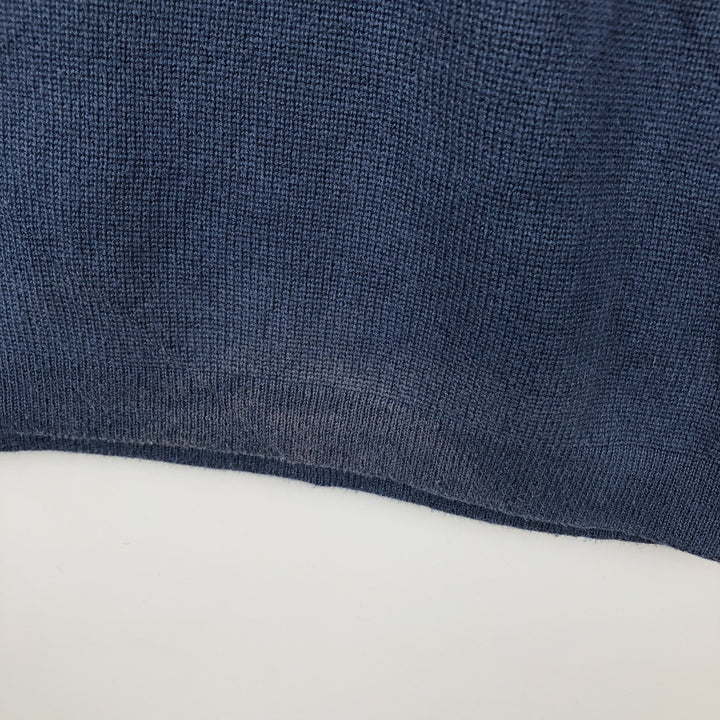 2000'S Eddie Bauer Cotton Knit Sweater, Men's Size XL cotton blue type Vintage Second Hand