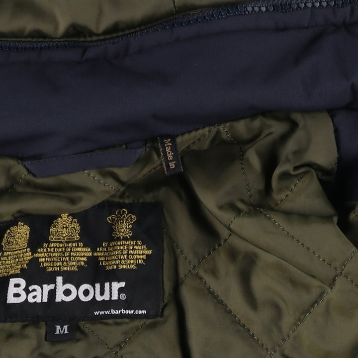 2000s~ Barbour WHITBURN JACKET 3-Warrant Padded Parka Puffer Jacket Men's Size Medium polyester navy blue type Vintage Second Hand