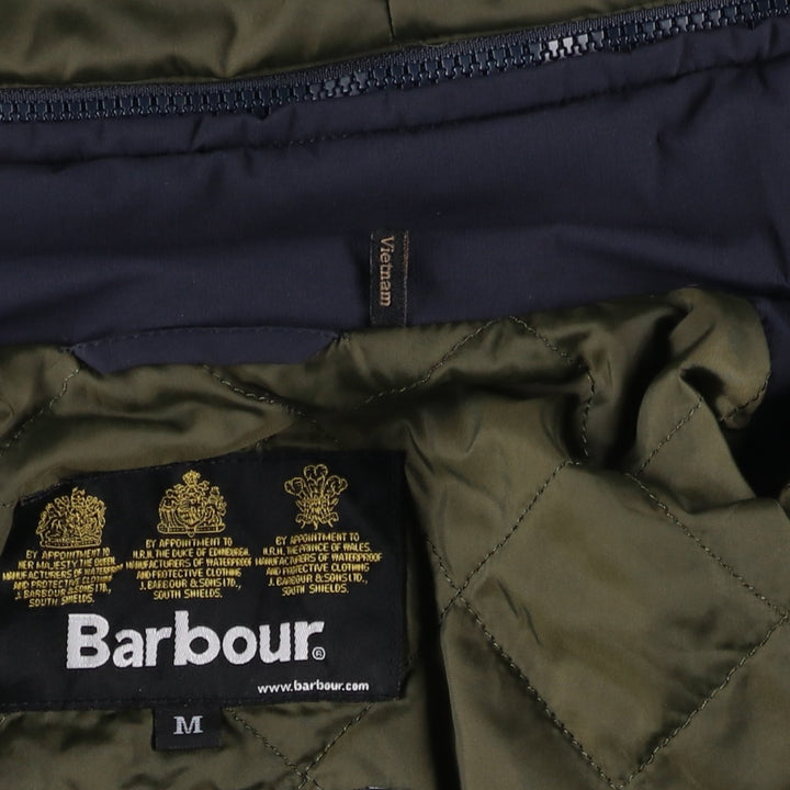 2000s~ Barbour WHITBURN JACKET 3-Warrant Padded Parka Puffer Jacket Men's Size Medium polyester navy blue type Vintage Second Hand