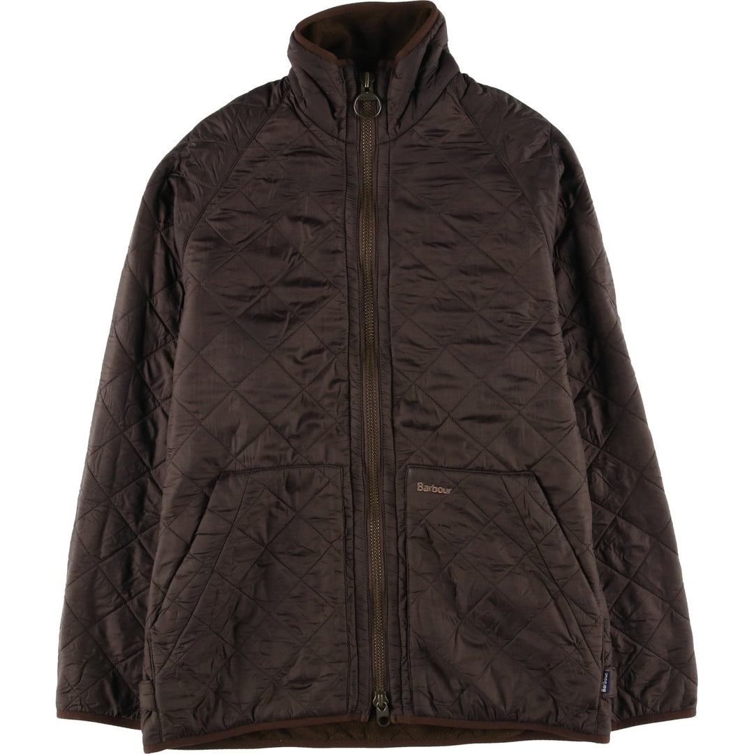 2000s~ Barbour Polar Quilts Short 3-Warrant Quilted Jacket, Men's Size Medium polyester brown type Vintage Second Hand