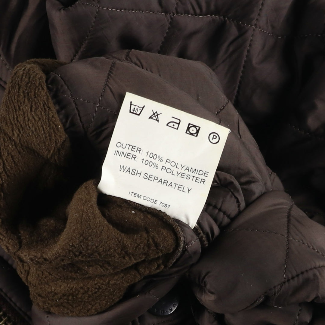 2000s~ Barbour Polar Quilts Short 3-Warrant Quilted Jacket, Men's Size Medium polyester brown type Vintage Second Hand