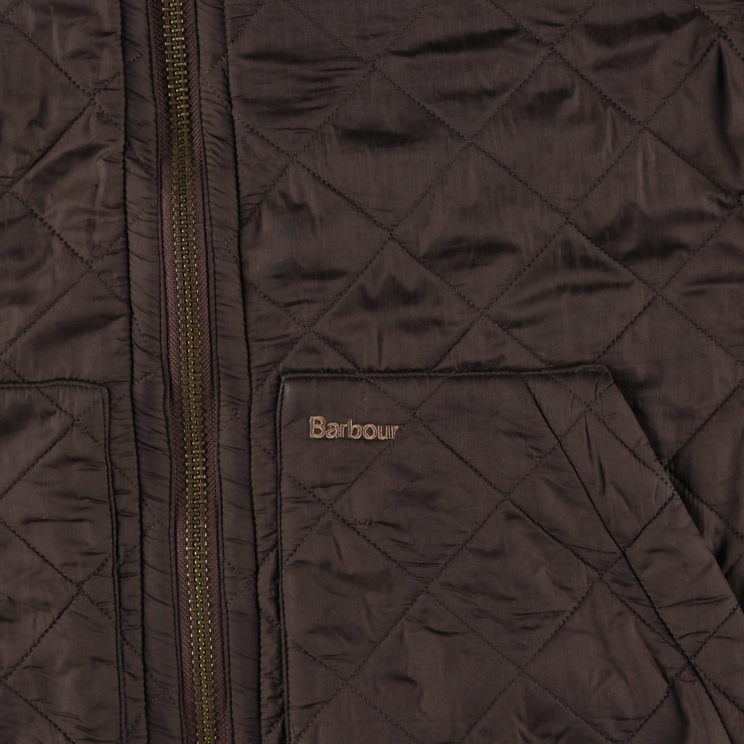 2000s~ Barbour Polar Quilts Short 3-Warrant Quilted Jacket, Men's Size Medium polyester brown type Vintage Second Hand