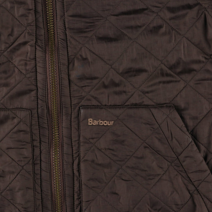 2000s~ Barbour Polar Quilts Short 3-Warrant Quilted Jacket, Men's Size Medium polyester brown type Vintage Second Hand