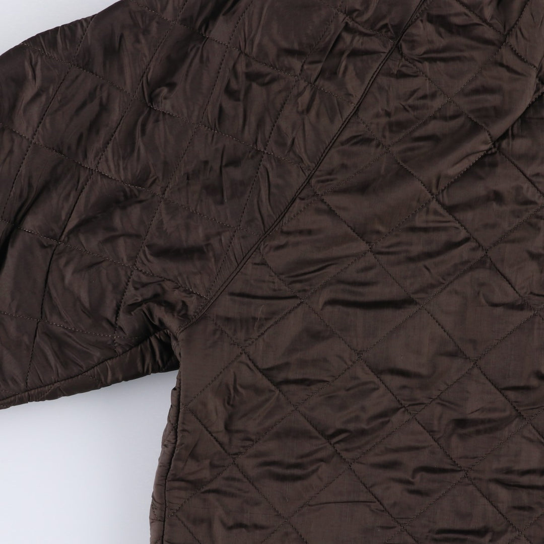 2000s~ Barbour Polar Quilts Short 3-Warrant Quilted Jacket, Men's Size Medium polyester brown type Vintage Second Hand