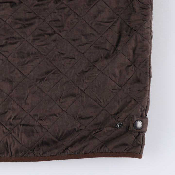 2000s~ Barbour Polar Quilts Short 3-Warrant Quilted Jacket, Men's Size Medium polyester brown type Vintage Second Hand