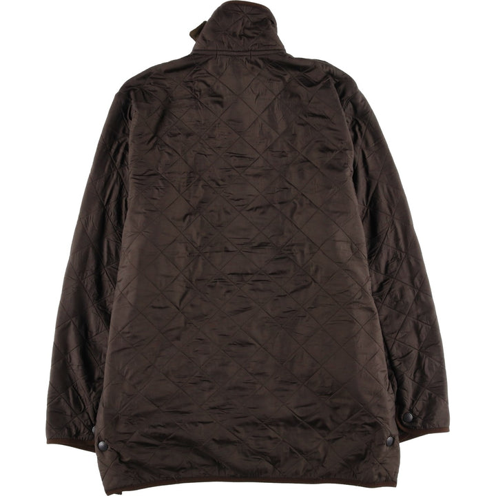 2000s~ Barbour Polar Quilts Long 3-Warrant Quilted Jacket, Men's Size Medium polyester brown type Vintage Second Hand