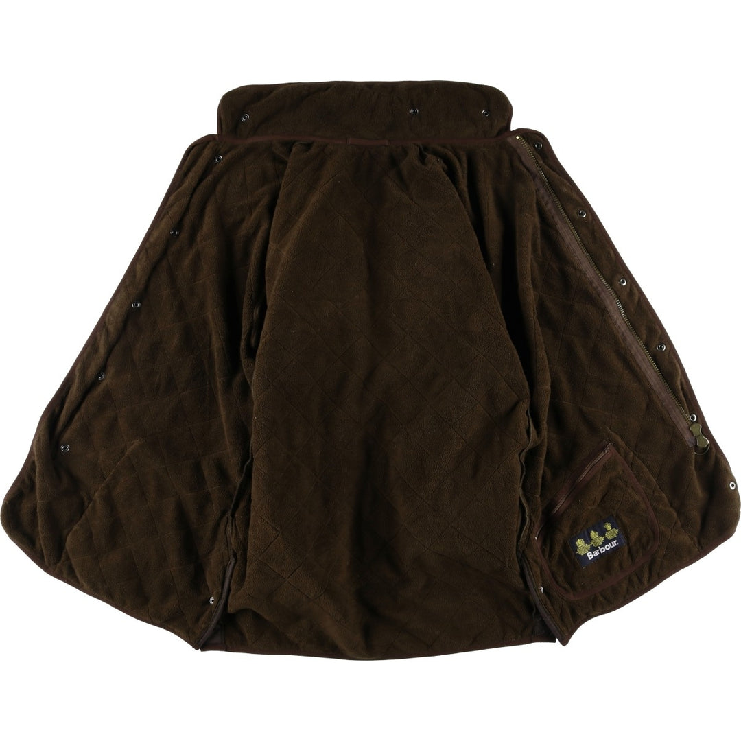 2000s~ Barbour Polar Quilts Long 3-Warrant Quilted Jacket, Men's Size Medium polyester brown type Vintage Second Hand