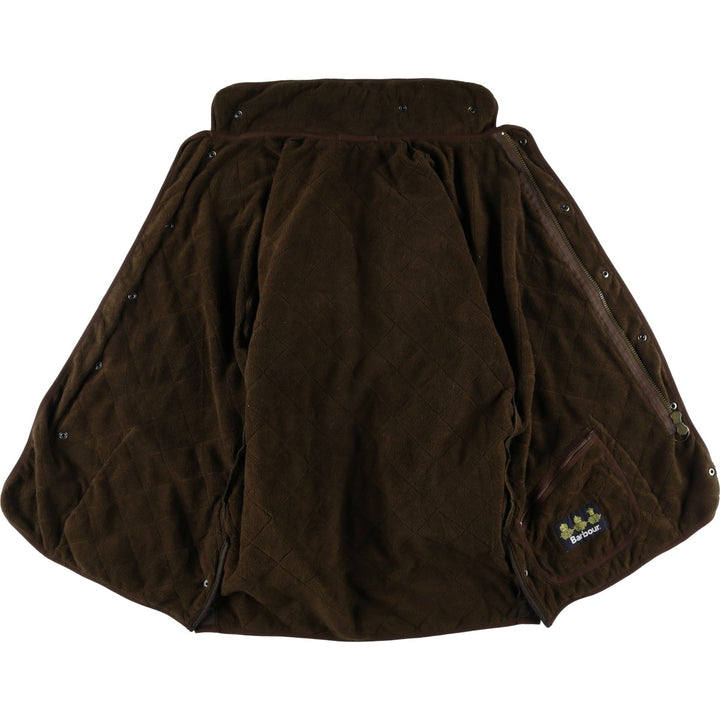 2000s~ Barbour Polar Quilts Long 3-Warrant Quilted Jacket, Men's Size Medium polyester brown type Vintage Second Hand