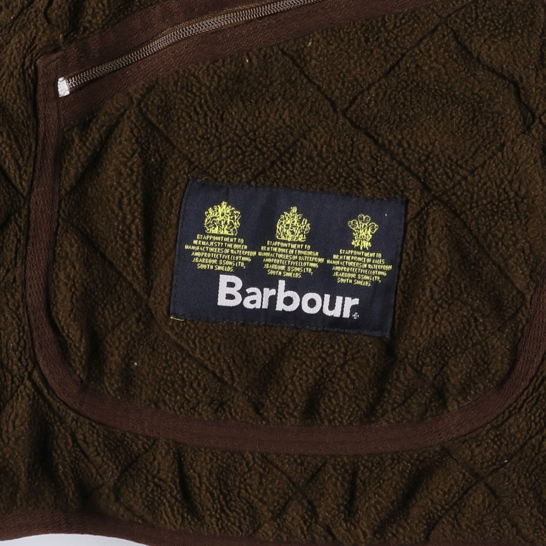 2000s~ Barbour Polar Quilts Long 3-Warrant Quilted Jacket, Men's Size Medium polyester brown type Vintage Second Hand