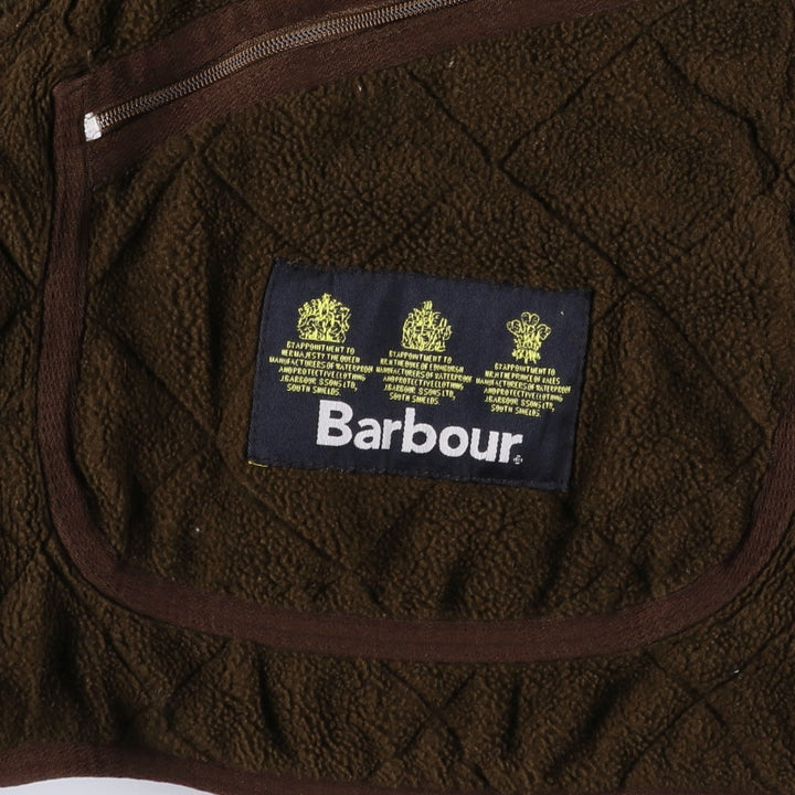 2000s~ Barbour Polar Quilts Long 3-Warrant Quilted Jacket, Men's Size Medium polyester brown type Vintage Second Hand