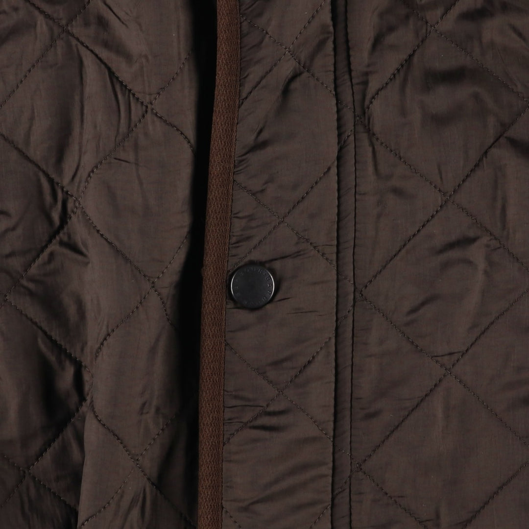 2000s~ Barbour Polar Quilts Long 3-Warrant Quilted Jacket, Men's Size Medium polyester brown type Vintage Second Hand