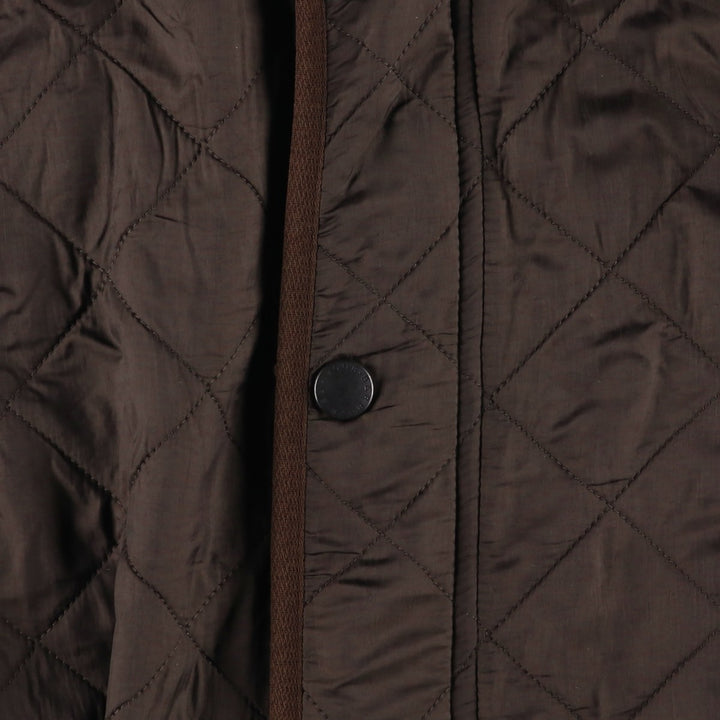 2000s~ Barbour Polar Quilts Long 3-Warrant Quilted Jacket, Men's Size Medium polyester brown type Vintage Second Hand